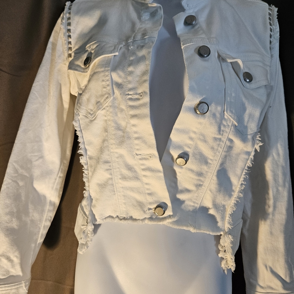 G By Giulana Studded Jean Jacket